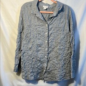 Soft Surroundings Heathered Gray Knit Top